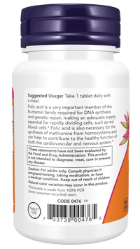 Folic Acid 800 mcg with Vitamin B-12 Tablets