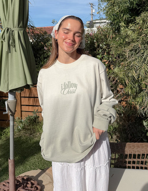 Follow Christ LS Heavyweight Tee