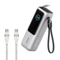 Anker Laptop Power Bank (25K, 165W, Built-In and Retractable Cables)