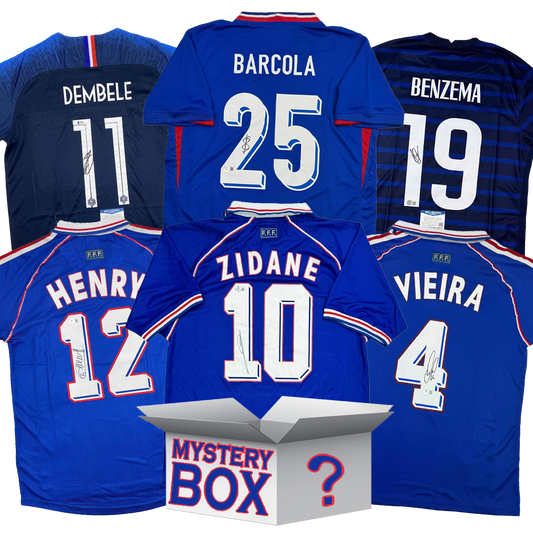 France Soccer Autographed/Signed Jersey Mystery Box with PSA JSA or Beckett COA
