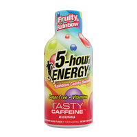 24 Pack 5-hour ENERGY Extra Strength Shots, Fruity Rainbow Flavor, 1.93 Fl Oz