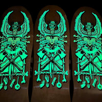 Ed Gein, Limited Edition, Hand-Painted GLOW-IN-THE-DARK Deck 10"x30” (1 of 5)