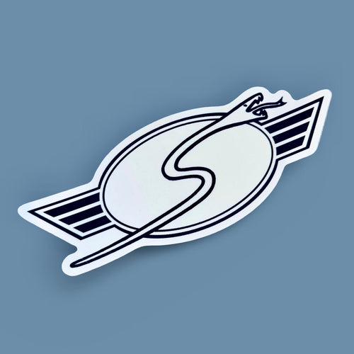 Sims Snake B/W Sticker 6.5”