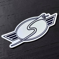 Sims Snake B/W Sticker 6.5”