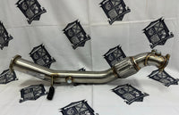 SPDZ1 K Series Header Downpipe 12-15 Civic Si & 13-15 Acura ILX Stainless Bellmouth
