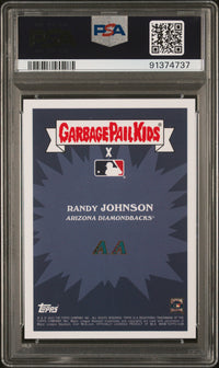 Graded 2023 Topps Garbage Pail Kids Randy Johnson #14B Dovetailing Johnson Baseball Card PSA 10 Gem Mint