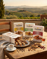 L'Oro Del Sud Cantuccini Biscotti with Chocolate – Authentic Italian Almond Cookies, 6.35 oz