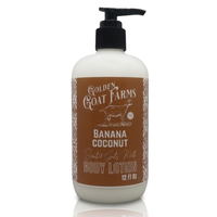 Banana Coconut Scented Goat Milk Body Lotion