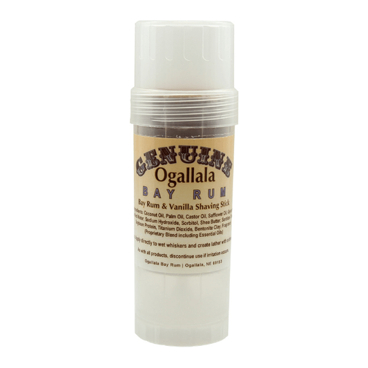 Ogallala Bay Rum & Vanilla Shaving Stick 2.5 Oz