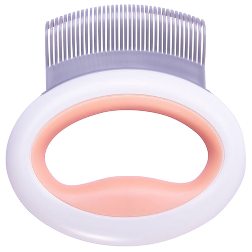 Pet Life ® 'Knuckler' Handheld Travel Flexible Grooming Pet Rake Comb