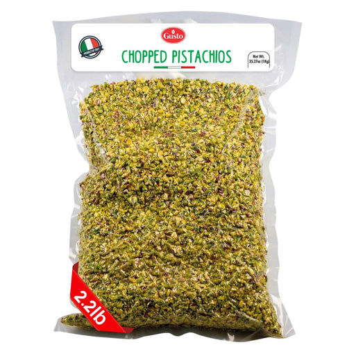 Gusto Etna Sicilian Raw Chopped Pistachios – 1kg / 2.2 lb Bulk