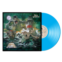 Gama Bomb - Sea Savage on Sea Blue Vinyl LP