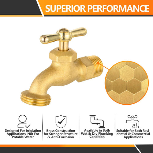 1/2" MIP X 3/4" NH Hose Bibb Plumbingsell