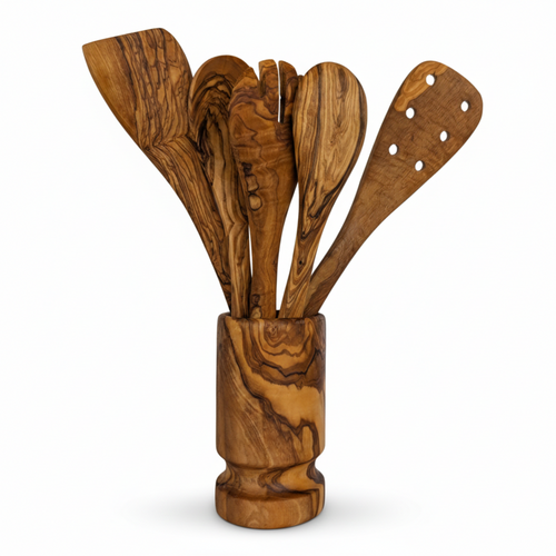 Mediterranean Olive Wood Ultimate Kitchen Collection