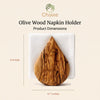 Olive Wood Napkin Holder