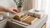 2-Pack Natural Bamboo Soap Bar Dish