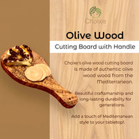 Original Olive Wood Cutting Board with Handle