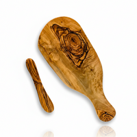 Mediterranean Olive Wood Bread & Butter Set. 2-Pcs