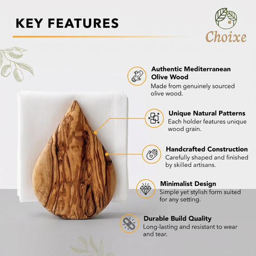Olive Wood Napkin Holder
