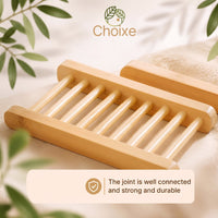 4-Pack Bamboo Soap Dish