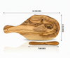 Mediterranean Olive Wood Bread & Butter Set. 2-Pcs