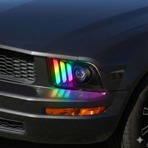 NTXGLOW RGB projector headlights (2005 - 2009 Ford Mustang)