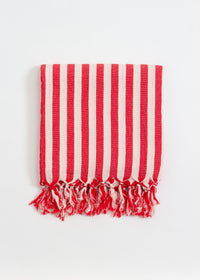 Girit Red Cotton Linen Towel