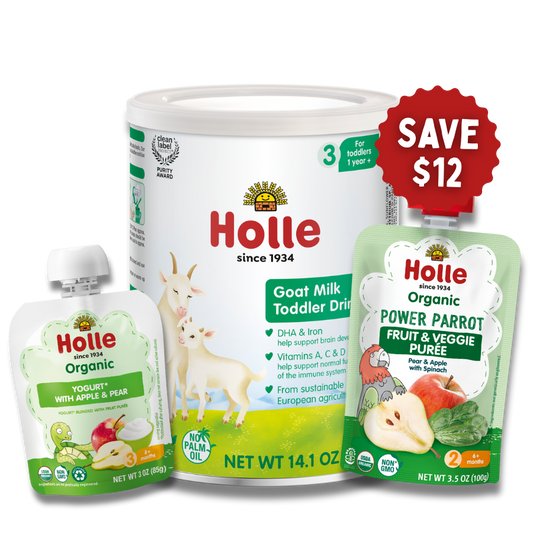 Goat & Greens Variety Bundle: Goat Milk, Power Parrot, Apple & Pear Yogurt