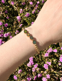 Gold WWJD Letter Bracelet