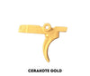 Gold Cerakote Trigger Supply: Hoffman Tactical Super Safety – S7 Tool Steel – Curved Trigger | AR-15 USA Made