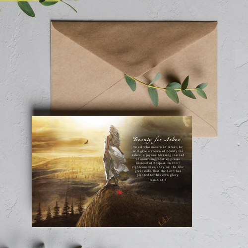 Beauty For Ashes Greeting Card