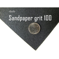 100 Grit Sandpaper Sheets – 25 Pack 9x11 in Wet or Dry Use eQualle Sandpaper