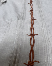 Guayabera - Burnt Orange Barbed Wire