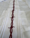 Guayabera - Maroon Barbed Wire