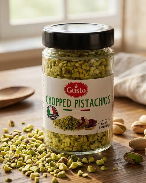 Gusto Etna Sicilian Raw Chopped Pistachios – 100g / 3.5 oz