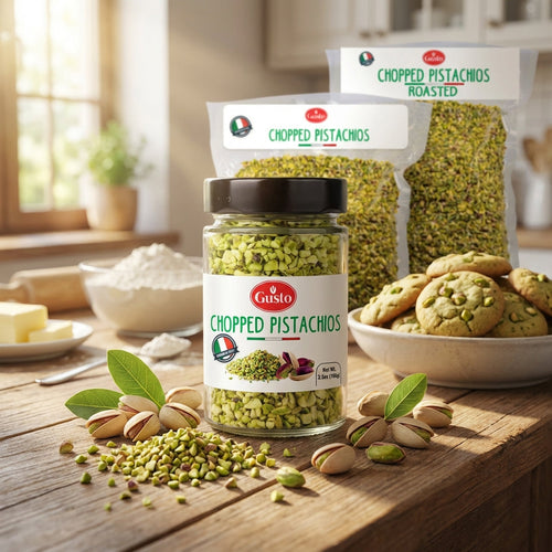 Gusto Etna Sicilian Raw Chopped Pistachios – 100g / 3.5 oz