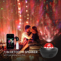 STEVVEX LED Cloud with Bluetooth Music Speaker for Baby Kids Bedroom/Game Rooms/Home Theater/Night Light Ambiance Night Light Romantic Projector Light Shot Lamp And Birthday Gift