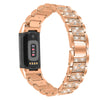 Fitbit Charge 6, 5, 4, 3 Metal Band Luxury Rhinestone Strap