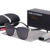 New Luxury Elegent Polarized Square Sunglasses Temples Sun Glasses for Men and Women With UV400 Protection