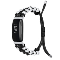Fitbit Inspire 3, 2, 1, HR Braided Bead Band - Stylish Strap