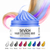 Sevich Temporary Hair Color Wax Men Diy Mud One-time Molding Paste Dye Cream Hair Gel for Hair Coloring Styling Silver Grey 120g