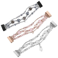 Fitbit Charge 6, 5, 4, 3, Fashion Beaded Strap