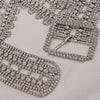 V-neck Rhinestone Crystal Halter Top