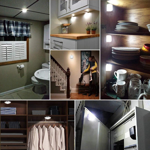 STEVVEX Wireless LED Pair Lamps with Motion sensor night lights lamp bedroom water closet Cabinet Corridor  Stairwell  Entrance battery lights