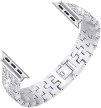 Apple Watch Bedazzled Stainless Steel Strap - Elegant Design