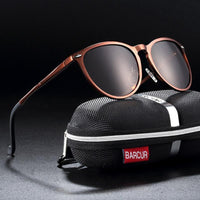 Retro Aluminum Magnesium Men Sunglasses Polarized Vintage Round Sunglasses for Men and Women Eyewear Accessories Oculos de sol Luxury Glasses High Quality metal frame WIth UV400 Protection
