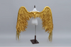 The Stardust Empress Royale – Deluxe Gold Custom Feather Angel Wings Stage Performance Prop