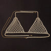 Luxury Rhinestone Grid Body Chain Set – Shimmering Crystal Mesh Bra & Thong Harness Set for Raves, Festivals & Exotic Clubwear
