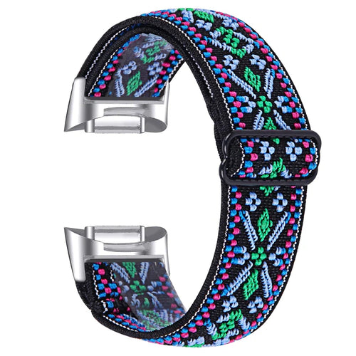 Fitbit Charge 6 5 Nylon Strap - Elastic Sport Fabric Design