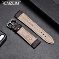 Polar Leather Watch Band For Smartwatch Calfskin Replacement Strap Buckle